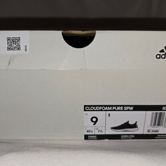Adidas Cloudfoam Pure SPW Women's Size 9, Black w/Leopard New in box - Picture 5 of 9